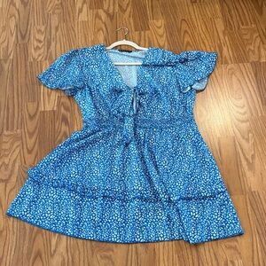 Simple Blue and White dress